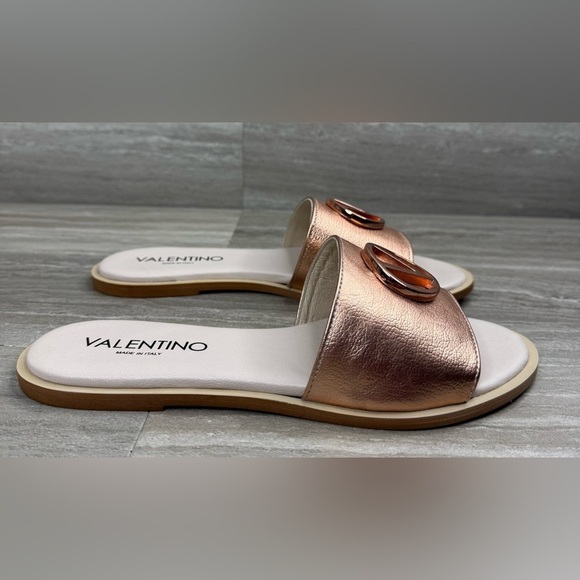 NEW! Valentino by Mario Valentino Bugola Slide Sandal in Copper Womens Size 8 - Picture 5 of 14